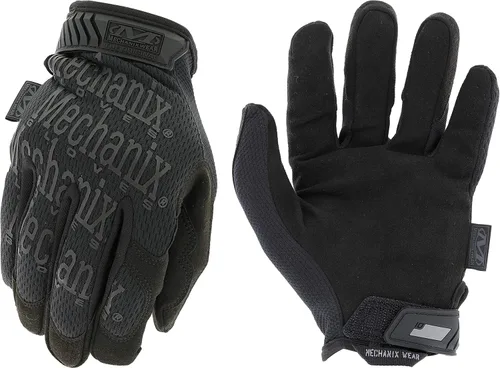 Mechanix Wear: los guantes de trabajo tácticos The Original Covert con ajuste seguro, agarre flexible para usos múltiples, guantes de seguridad Negro