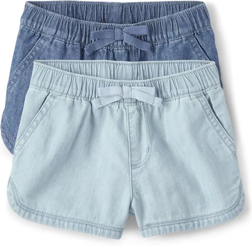 Miniatura 2 de The Children's Place Pantalones cortos de cambray para bebés y niños pequeños