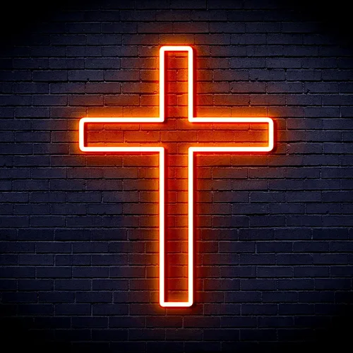 Miniatura 10 de ADVPRO Cruz Jesús Decoración Para El Hogar Flex Silicona LED Neon Sign - Azul - st16s33-fnu0059-b