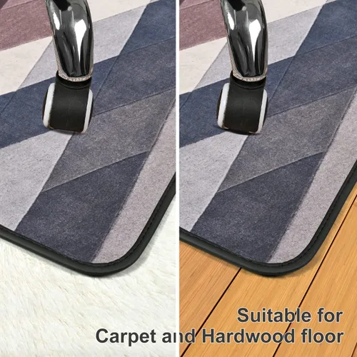 Miniatura 5 de Placoot Tapete resistente para silla de oficina para alfombras y suelos de madera dura, 48 x 36 pulgadas, peso de 3.5 libras, tapete decorativo