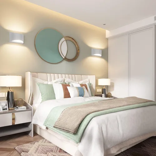 Miniatura 9 de Aipsun Aplique de pared de aluminio moderno LED para interiores, luces de pared interiores, 1 paquete, lámpara de montaje en pared con cable, luz