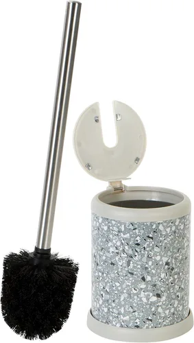 Miniatura 13 de Bath Bliss - Cepillo y soporte para inodoro Tapa de cierre automático Cabezal de 360 grados Limpieza del baño Tamaño compacto