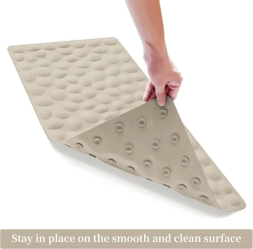 Miniatura 4 de OTHWAY Alfombra de Bañera Antideslizante, Alfombra de Baño de Goma para Niños y Bebés, 16x31.5 pulgadas Alfombras de Baño Grandes para Bañera