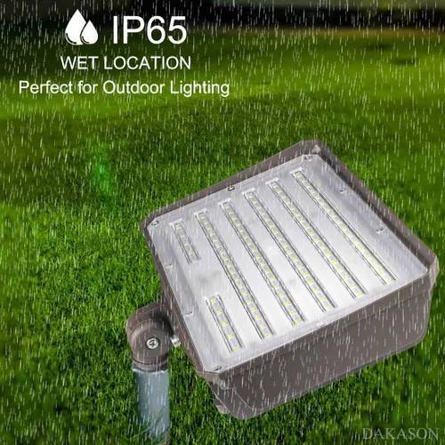 Miniatura 5 de DAKASON Paquete de 2 focos LED de 100 W para exteriores, fotocélula del atardecer al amanecer, montaje ajustable para nudillos, 13000 lm 5000 K