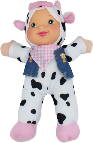 Miniatura 2 de Baby's First Muñeca musical suave y tierna de 12 pulgadas con diseño de animales de granja Friends Cow Sings Old McDonald Had a Farm