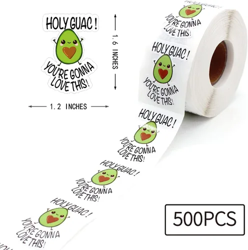 Miniatura 2 de Littlefa Lindas calcomanías de aguacate, Holy Guac You're Gonna Love Thest, calcomanías hechas a mano, divertidas calcomanías de pequeñas empresas