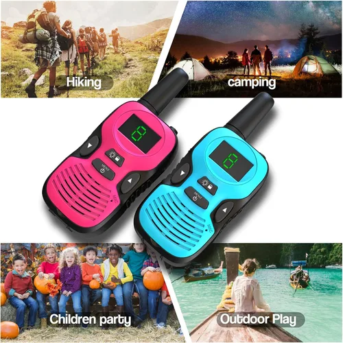 Miniatura 2 de Walkie Talkies para niños 3Pack de largo alcance: juguetes para niños de 8 a 12 años - regalos para niñas de 6 a 8 y 8 a 10 años Walky Talky