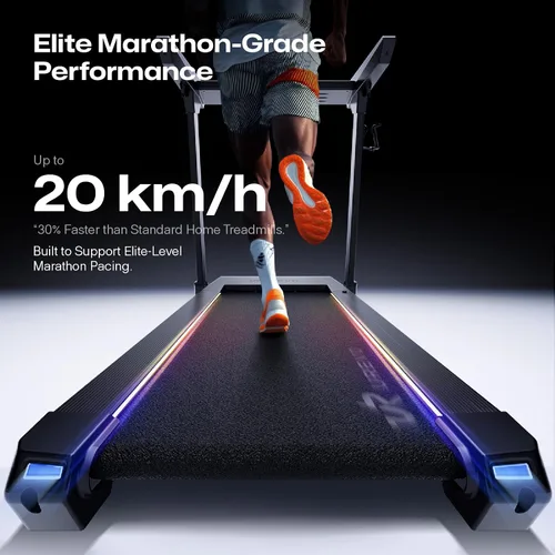 Miniatura 7 de 1st Smart Home - Cinta de correr solo para maratonistas con masajeador inteligente de pantorrillas, cintas de correr silenciosas UREVO para el hogar