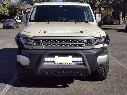 Miniatura 6 de iJDMTOY Kit de Barra de Luz LED Ultra Delgada de 25 Pulgadas para Montaje en Capó Compatible con Toyota FJ Cruiser 2007-2014, Incluye (1) Barra