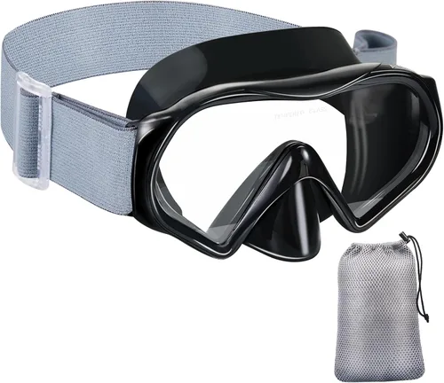 Miniatura 8 de Aegend Máscara de buceo para adultos y jóvenes, antivaho anti-UV, amplia visión, máscara de esnórquel para buceo, natación, esnórquel