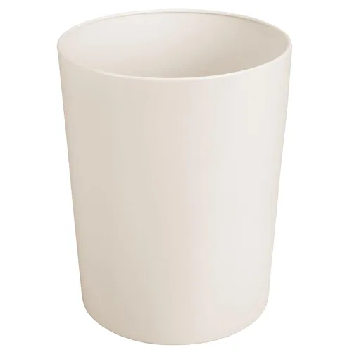Miniatura 7 de mDesign Round Metal Small 1.7 Gallon Recycle Trash Can Wastebasket, Garbage Container Bin for Bathrooms, Kitchen, Bedroom, Home Office - Durable