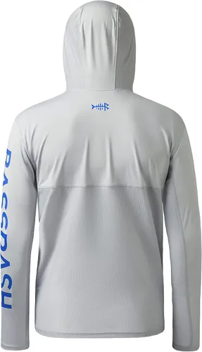 Miniatura 2 de BASSDASH UPF 50+ - Sudadera con capucha para hombre, protección solar UV, manga larga, rendimiento