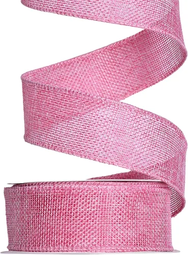 Miniatura 9 de Ribest Cinta de arpillera con alambre verde musgo, 1 1/2 pulgadas 10 yardas, cinta de yute para decoración de lazos, manualidades, envoltura