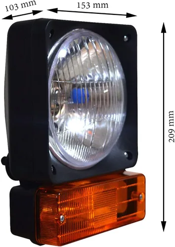 Miniatura 5 de Retroexcavadoras Cargadoras Faro JCB Piezas Montaje Ámbar/Transparente Lente faro con bombillas de 12 V Compatible para JCB 2CX 3C 3XC 4CX
