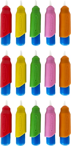Kanga Toys - Juego de 15 pinceles de agua multicolor, para pintar con pinceles de agua, bolígrafos Wow de repuesto para libros de dibujo o tapetes