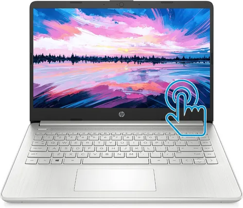 HP Pavalion - Computadora portátil, pantalla táctil HD de 14 pulgadas, procesador Intel Core i3-1115G4, microborde, delgada y portátil, pantalla