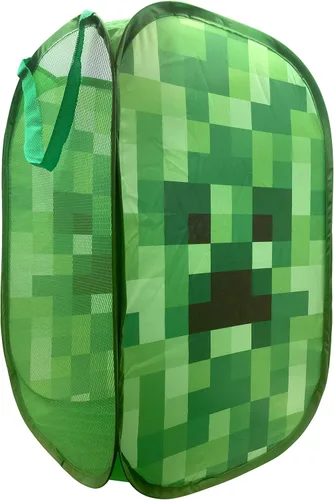 Miniatura 3 de Jay Franco Minecraft Creeper - Manta de 2 piezas, incluye manta, cesta
