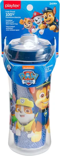 Miniatura 3 de Playtex Baby Sipsters Sport Spout Paw Patrol - Vaso para beber para más de 24 meses, 12 onzas, diseño Blue Chase, botella de agua aislada para niños