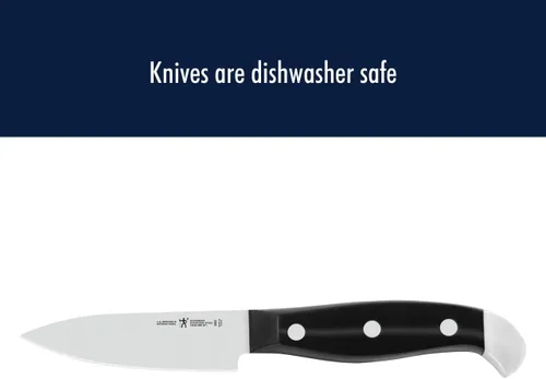 Miniatura 7 de HENCKELS Cuchillo de chef compacto de 3 pulgadas ultraafilado, diseñado en Alemania con más de 100 años de maestría, color negro/acero inoxidable
