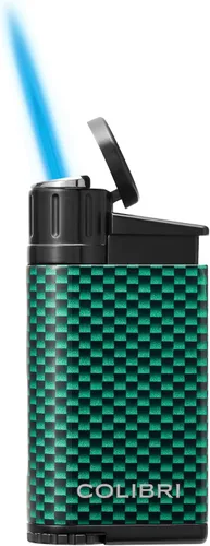Miniatura 5 de Colibri EVO - Encendedor de butano recargable con llama de un solo chorro en ángulo, resistente al viento, fácil de usar, con agarre de fibra