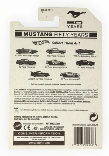 Miniatura 2 de Hot Wheels - Mustang Cincuenta Años - 02/08 - 1967 Ford Mustang