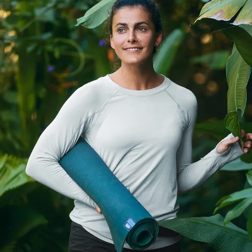 Miniatura 4 de Free Fly Camiseta de manga larga para mujer, protección solar UPF 50+, transpirable, ultrasuave, para mujer