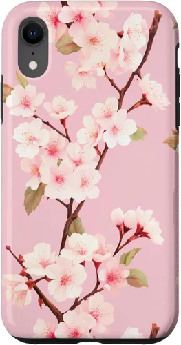 Miniatura 24 de Funda rosa pastel con patrón Japanese Cherry Blossom Floral Flower para iPhone 14 Pro