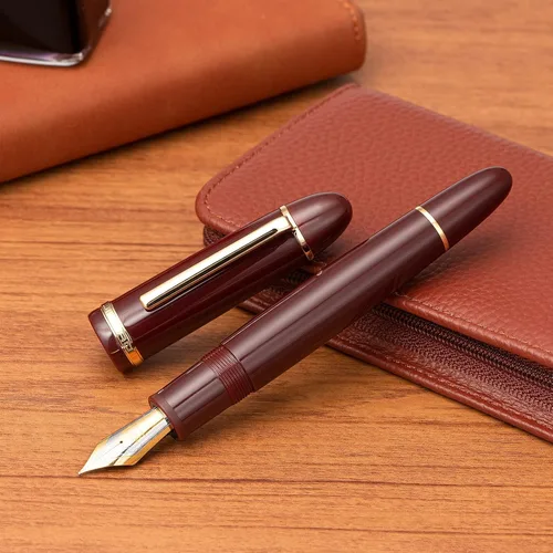 Miniatura 7 de Jinhao X159 - Juego de 4 bolígrafos estilográficos acrílicos de colores surtidos, tamaño 8, punta media, diseño clásico, pluma de escritura suave