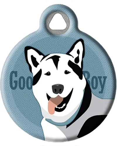 Miniatura 21 de Good Boy Airedale - Etiqueta de identificación personalizada para mascotas para perros y gatos, tamaño grande