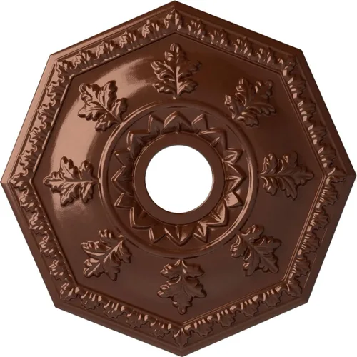 Miniatura 28 de Ekena Millwork CM18NTFCS Nottingham Medallón de techo, cobre flash