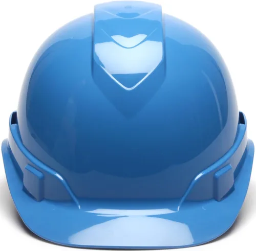 Miniatura 5 de Pyramex Ridgeline Cap Style 4 Point Ratchet Hard Hat Azul claro