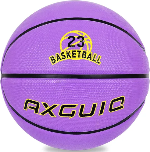 Baloncesto de goma gruesa para niños y jóvenes, tamaño 3/4/5/6/7, para exteriores, colorido, 22/25.5/27.5/28.5/29.5 pulgadas, para regalos de juegos