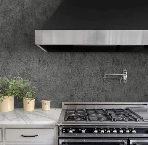 Miniatura 6 de Guvana Papel tapiz negro para despegar y pegar, papel de contacto de cemento sintético, papel tapiz texturizado moderno, papel de pared autoadhesivo