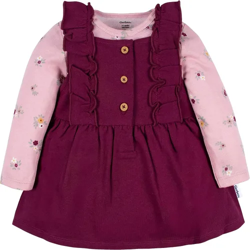 Miniatura 2 de Gerber Conjunto de vestido de 2 piezas para bebés y niñas pequeñas