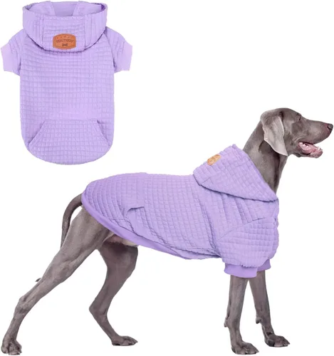 Miniatura 51 de BEAUTYZOO Sudadera con capucha para perro pequeño con bolsillos, ropa para perros pequeños y medianos, niño y niña, abrigos de algodón laminado tipo