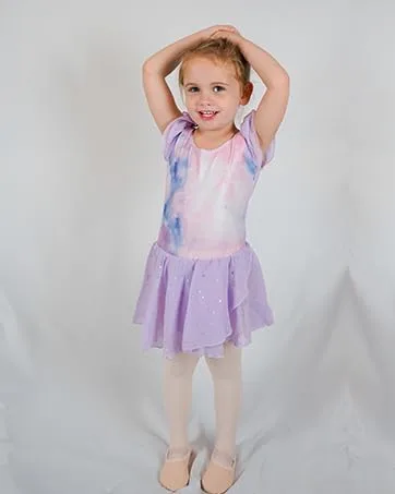 Miniatura 6 de Arshiner Vestido de ballet para niñas, con mangas con holanes y leotardo con falda tutú