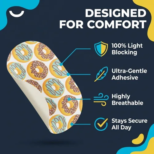 Miniatura 3 de Parches adhesivos para ojos para niños y adultos - Como se vio en Shark Tank - Parche ocular transpirable y cómodo para niños con ojo perezoso