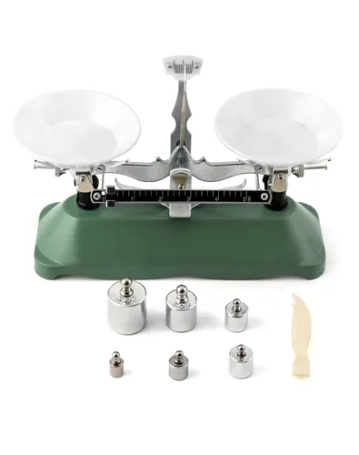 Miniatura 7 de QWORK Balanza de Equilibrio, 200g / 0.2g, Mini Balanza de Haz Triple de Laboratorio para Herramienta Didáctica