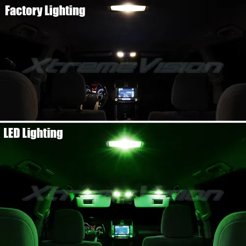 Miniatura 3 de XtremeVision LED interior para Scion TC 2008-2014 (10 piezas) kit de LED interior verde + herramienta de instalación