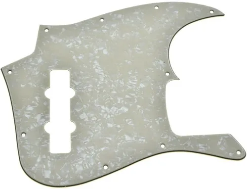 Miniatura 2 de KAISH Lefty 4 cuerdas J Bass estilo Golpeador zurdo Bass Pick Guard Scrach Plate para USA/México Jazz J Bass Aged Pearl