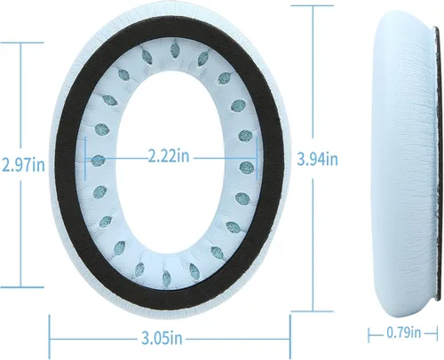 Miniatura 19 de Almohadillas para los oídos para Bose QuietComfort 45 QC45 QC35 ii QC35, cojines de cuero de piel de cordero para auriculares profesionales, QC45