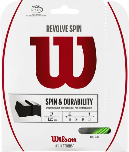 Wilson Revolve Spin 17 - Juego de cuerdas unisex Verde