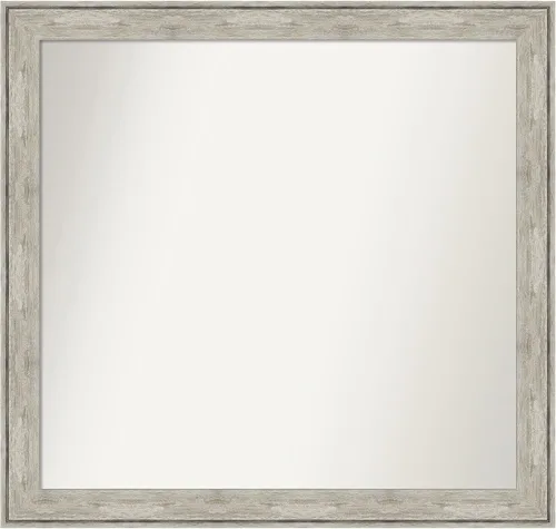 Miniatura 89 de Amanti Art Espejo de baño plateado para sobre fregadero, 28 x 47 pulgadas, espejo rectangular de plata imperial, marco de madera tradicional de gran