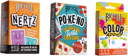 Miniatura 9 de Bicycle 4 juegos de cartas en 1: Euchre, Corazones, Picas y Solitario (paquete de 4 juegos de cartas)
