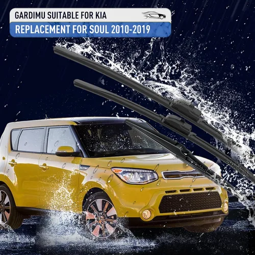 Miniatura 2 de Limpiaparabrisas delantero y trasero, 3 piezas de limpiaparabrisas delantero y trasero, repuesto para Kia Soul 2010-2019, limpiaparabrisas
