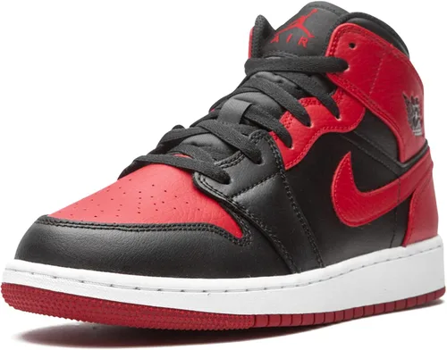 Miniatura 4 de Big Kid's Jordan 1 Mid Banned 2020" BlackGym Red-White (554725 074)
