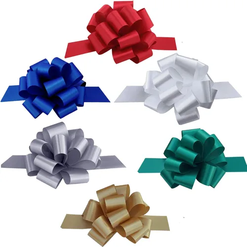 Paquete variado de lazos de regalo de Navidad, 5 pulgadas de ancho, juego de 30, regalos, blanco, rojo, verde esmeralda, azul real, plata, oro,