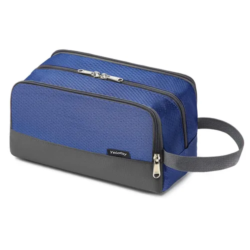 Miniatura 8 de Yeiotsy Neceser para niños, kit de viaje para niños con bolsillos de malla, organizador compacto para gimnasio, campamento, senderismo