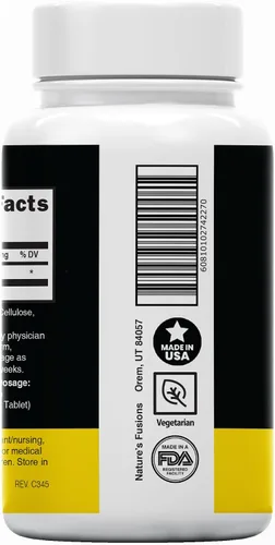 Miniatura 3 de Nature's Fusions Tabletas de yoduro de potasio (paquete de 2) 130 mg - 120 comprimidos EXP 10/2032 - YODO Naciente - KI Pills - Yoduro de Potasio