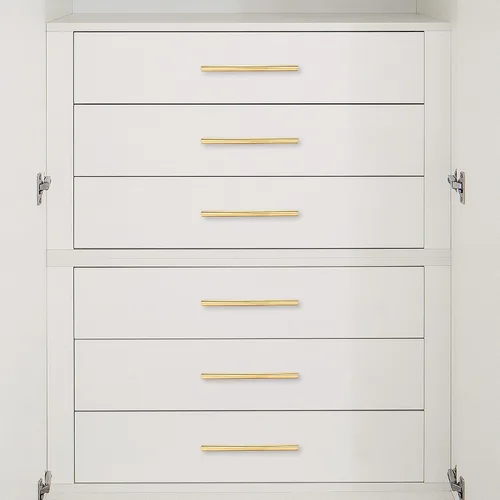Miniatura 5 de Paquete de 15 tiradores de gabinete de acero inoxidable dorado cepillado en T para muebles, cocina, armario, cajón, manija de puerta